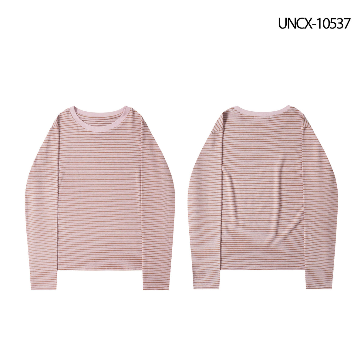 Striped Long Sleeve Round Neck T-shirt
