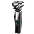801 Digital Display Three-In-One Electric Shaver Black Cross-Border Hot-Selling One-Piece Drop Shipping Four-In-One Three-Blade Head