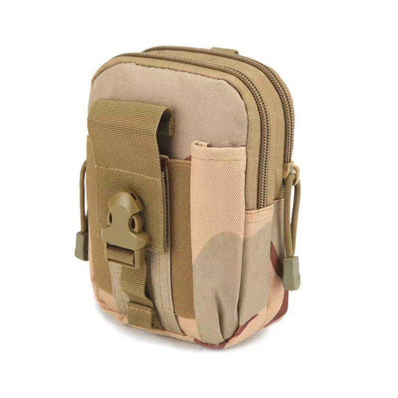 Tactical Camouflage Waist Bag Outdoor Multi-Functional Sports Running Bag Men's Waterproof Mobile Phone Bag Camping Cycling Waist Bag