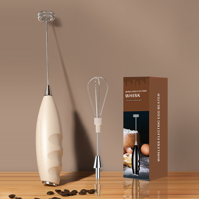 Carefully Selected Cross-Border Dual-Stick Milk Frother, Coffee Cream Mixer, Household Wireless Egg Beater, Baking Milk Frother