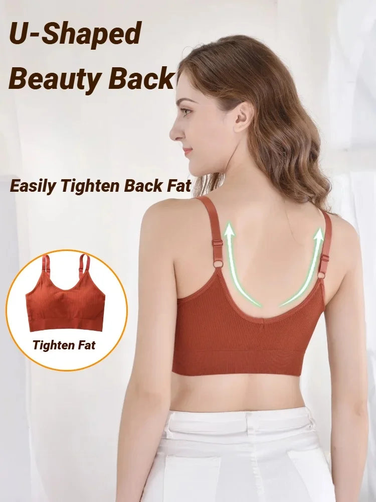 Seamless Brassiere Bras For Women Full Cup Breathable Bralette Wire Free Sleep Bra Tube Top Sports