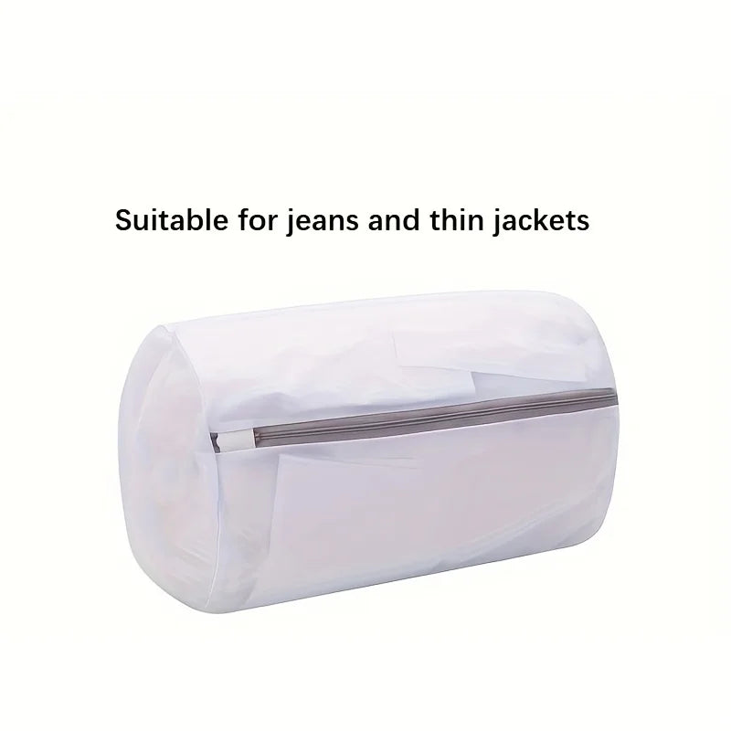 1pc Mesh Shoe Laundry Bag with Zipper, Durable Washing Bag for Sneakers Bras Delicates, Travel & Home Storage Organizer