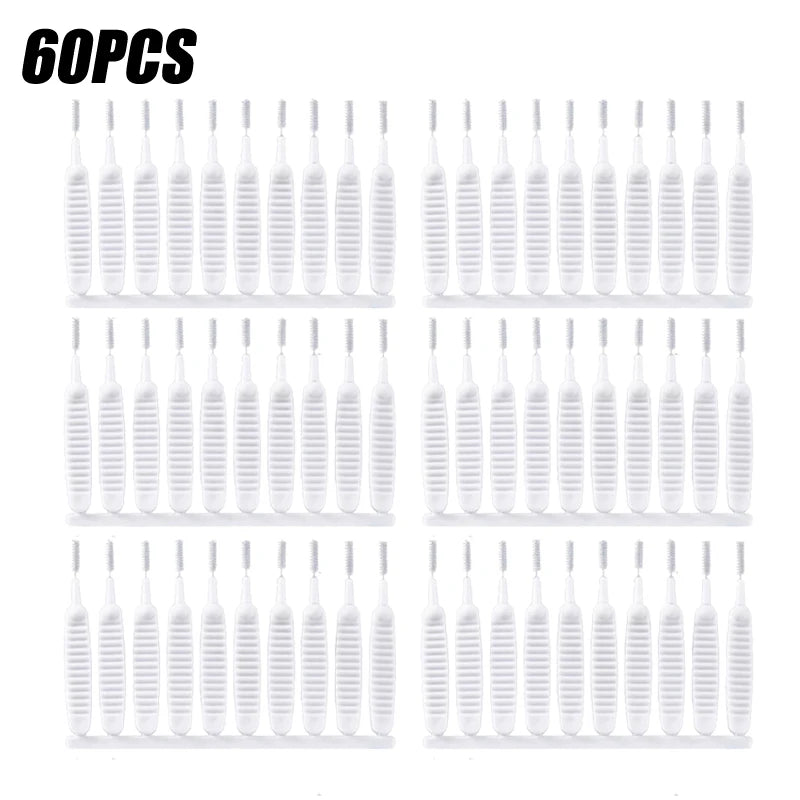 10-500PCS Shower Cleaning Brush Bathroom Micro Nylon Brush Nozzle Anti-blocking Cleaning Tools Bathroom Accessories