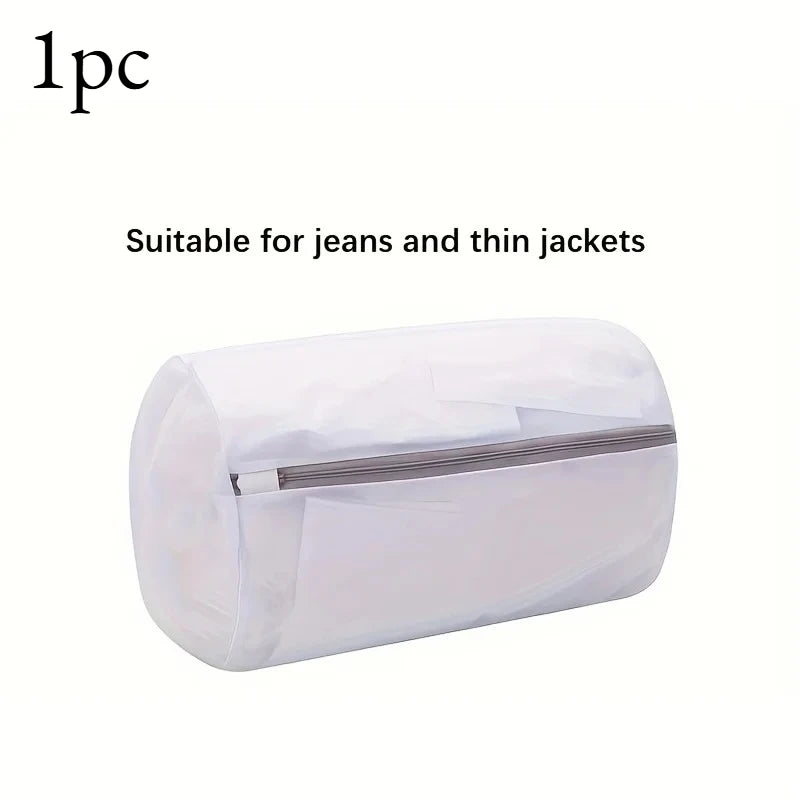 1pc Mesh Shoe Laundry Bag with Zipper, Durable Washing Bag for Sneakers Bras Delicates, Travel & Home Storage Organizer