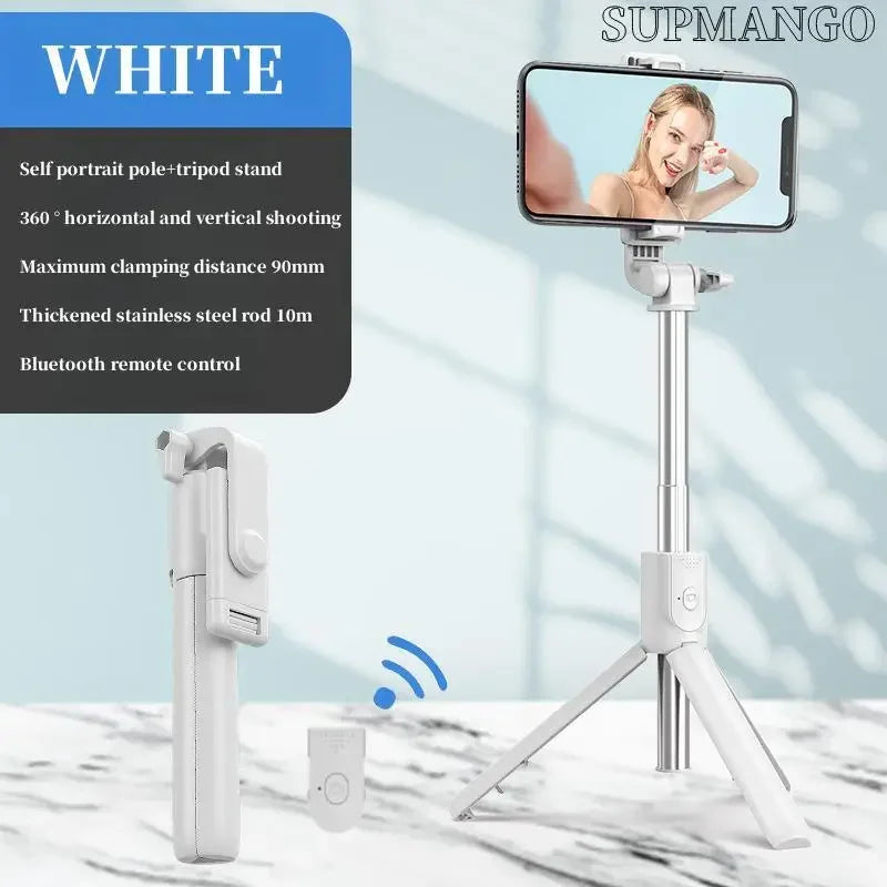 360 Rotation Selfie Stick Tripod Toneof Multi Mode Retractable Camera Pole Mini Cell Phone Selfie Artifact Material