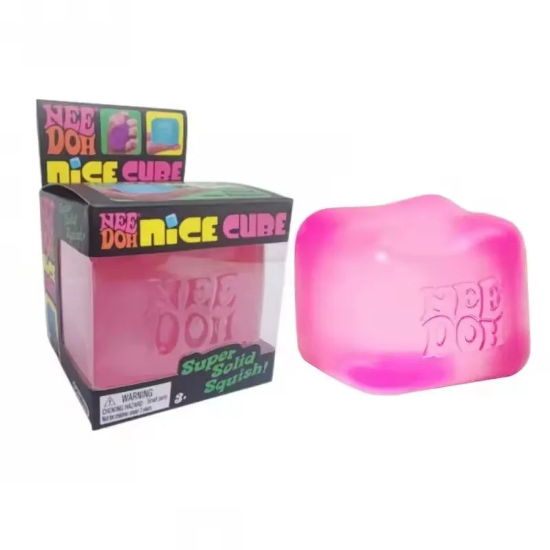 Trending Nee Doh Jellyfish & Cube Squish Toy, Soft Jelly Squeeze Stress Relief Fidget Toy, Sensory NeeDoh for Kids & Adults