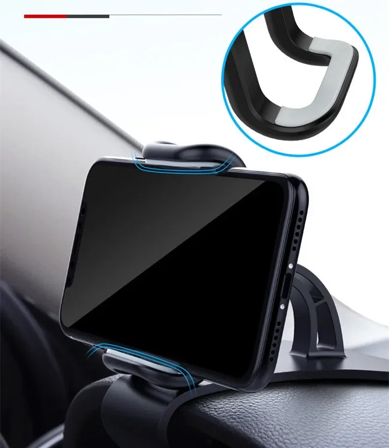360 Rotatable Car Phone Holder Universal Dashboard Mount Grip Auto Bracket Stand for All Mobile Phones