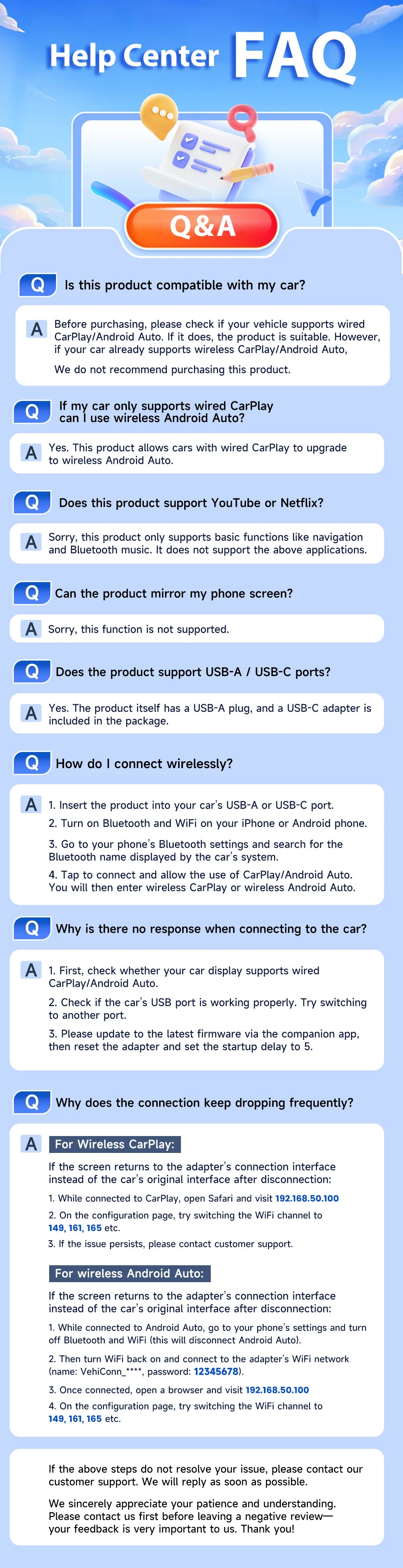 2 in 1 CarlinKit 5.0 Ultra Wireless CarPlay Android Auto Adapter 2026 New 5G Wifi Wireless Box for Car with Wired CarPlay IOS26