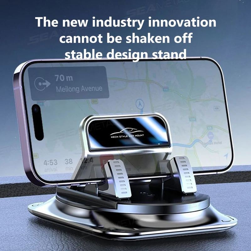 SEAMETAL Universal Car Phone Holder Mobile Phone Bracket Anti-Slip Auto Dashboard Phone Mount GPS Stand in Car for Xiaomi Iphone