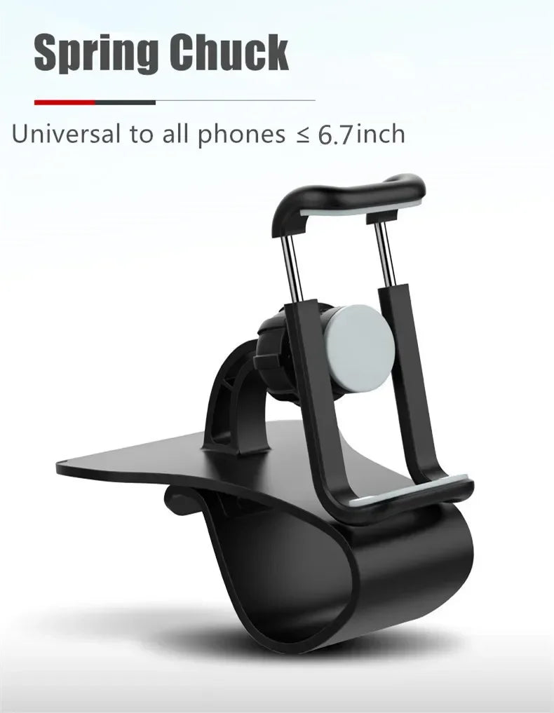 360 Rotatable Car Phone Holder Universal Dashboard Mount Grip Auto Bracket Stand for All Mobile Phones