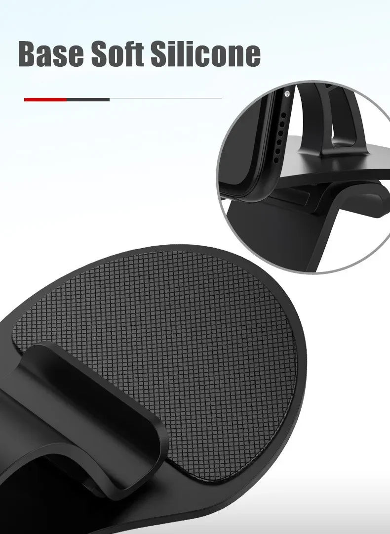 360 Rotatable Car Phone Holder Universal Dashboard Mount Grip Auto Bracket Stand for All Mobile Phones