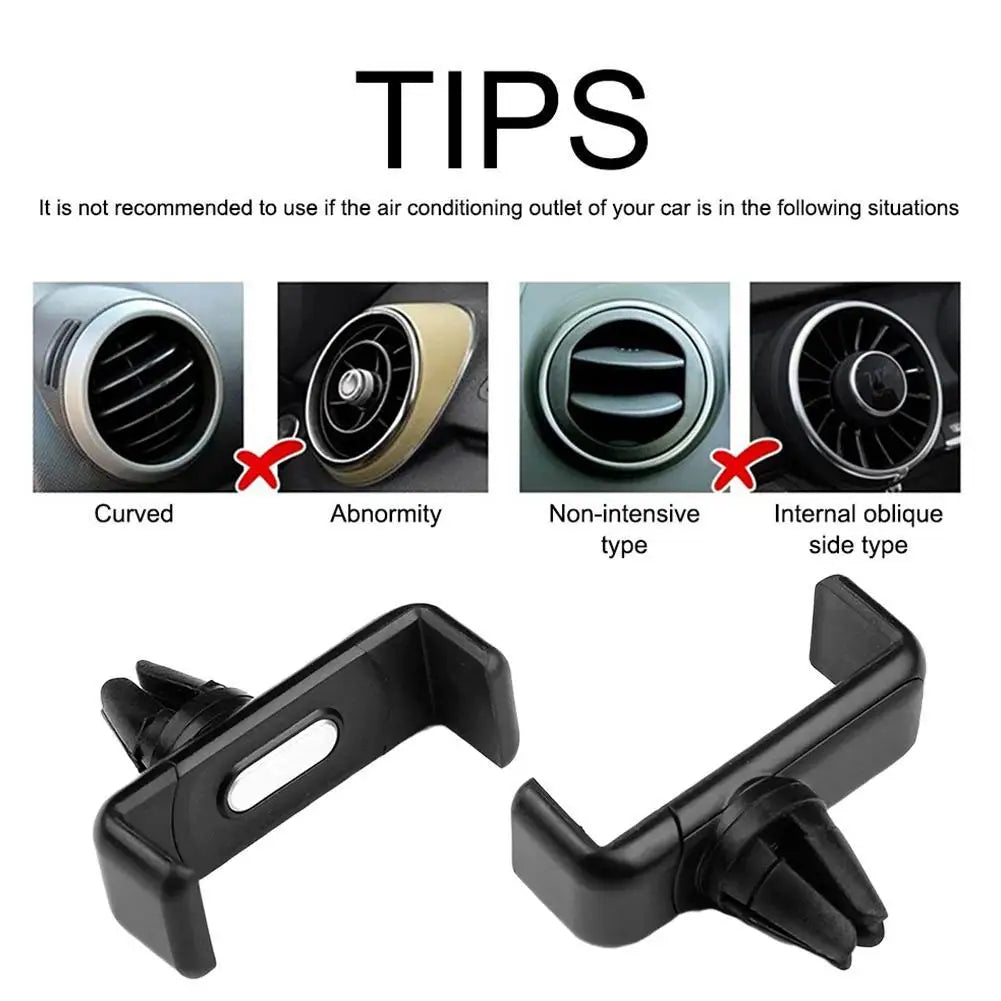 Car Phone Automobile Clamp For All Mobile Phones Dashboard Windshield Vent Hands Free Phone Holder Stand
