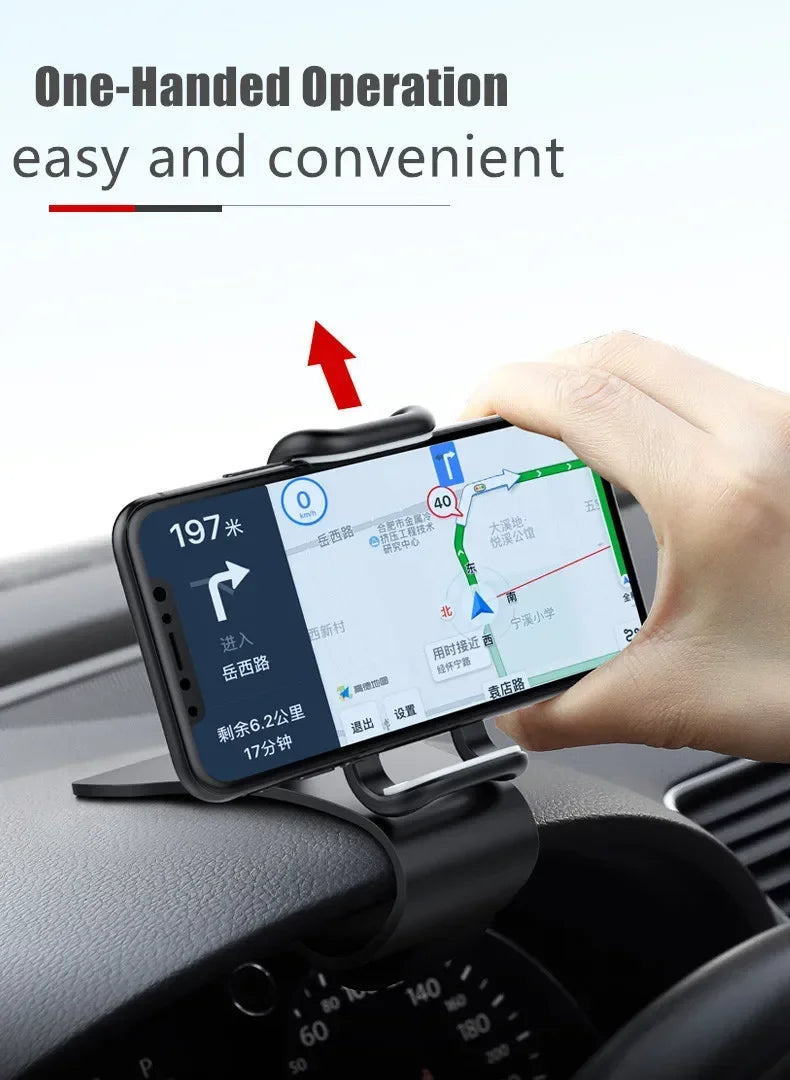 360 Rotatable Car Phone Holder Universal Dashboard Mount Grip Auto Bracket Stand for All Mobile Phones