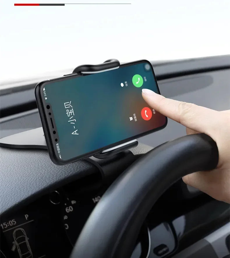 360 Rotatable Car Phone Holder Universal Dashboard Mount Grip Auto Bracket Stand for All Mobile Phones